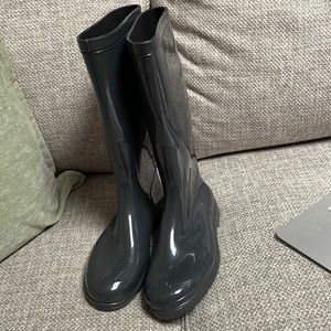 Grey Rain Boots